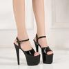 Модель Walking Show Artifact Туфли на высоком каблуке Сандалии на тонком каблуке 13-17 см Сексуальная черная платформа Ненависть Небо Туфли на высоком каблуке Лето