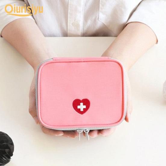 Mini Outdoor First Aid Kit Bag Travel Portable Medicine Organizer Emergency Kit Happy Living