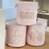Round Shape Dirty Clothes Basket Cartoon Sundries Storage Basket Laundry Hamper  for Home