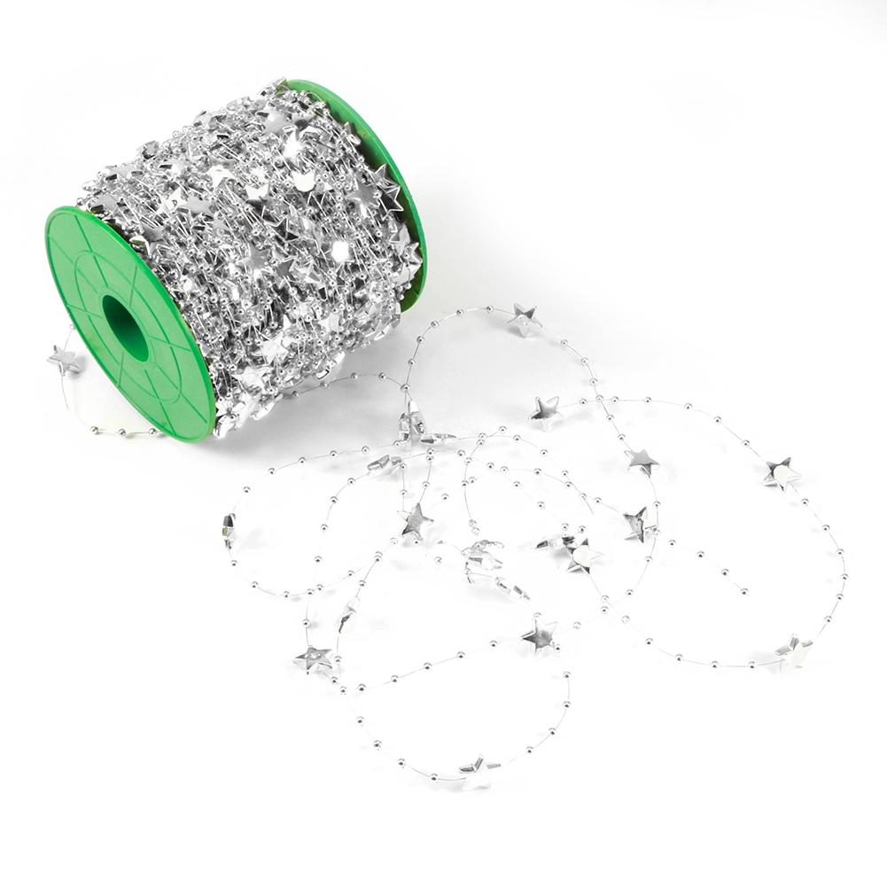 Сделай сам звезда искусственный жемчуг бусины гирлянда для елки свадебный букет