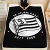 SK Sturm Graz logo  FlAannel Blanket, High quality Comfortable for All Seasons, Home Decor, Warmth and Comfort