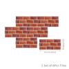 6PCS Marble Pattern Tile Stickers 3D Effect Wall Tile Stickers DIY Wall Decals  Kitchen Bathroom