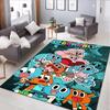 Gumball's World Adventure Carpet Office Decorative Carpet For Living Room Bedroom Door Mat Floor Rug Computer Chair Area Rug perfect holiday gift