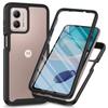 Для Moto G53 Ударопрочный Прозрачный Чехол со Встроенной Защитой Экрана Прочный Чехол-Защитник Всего Корпуса для Motorola G53 Чехол, Чехлы для G53 5G
