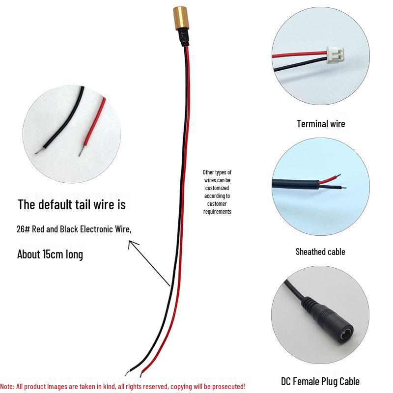 High Precision 6x9mm 650nm 1mW Red Laser Module for Dot Marking
