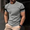 New Minimalist Letter Striped Pattern Men's T-shirt Fashionable Summer Street Wear 3D Printed Street Wear Hip-hop T-shirt