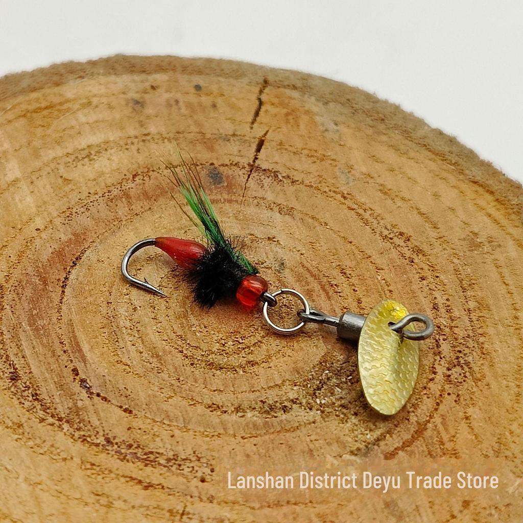 Colorful Wing Fly Hook with Melon Seeds Sequins Luminous Lure