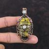 Copper Bumble Bee Jasper Pendant Copper Wire Wrapped Pendant Moonstone Pendant Evil Eye Gemstone Pendant Handmade Copper Wire Wrap Jewelry