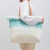 Torba Plażowa Wakacyjna Boho Z Frędzlami Zielona Ombre Na Zakupy Moda