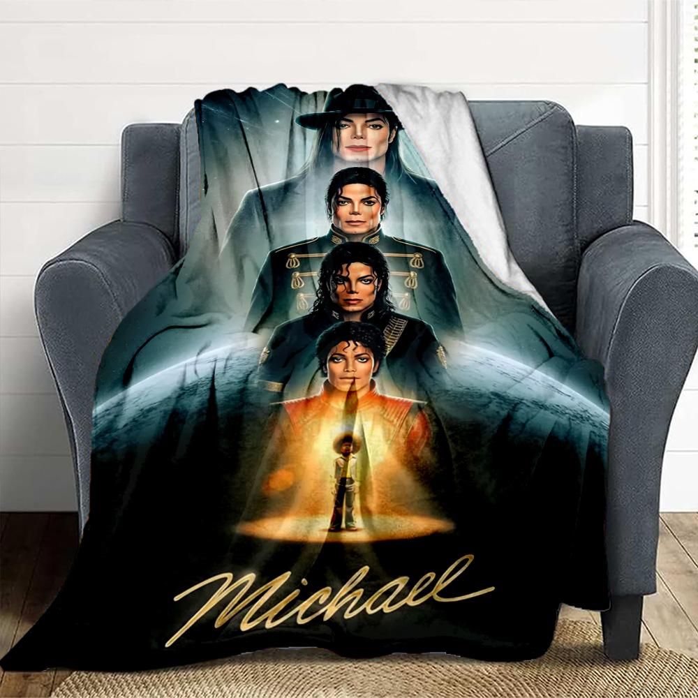 Michael JacksonSoft Throw Blanket Flannel Blanket Warm Sofa Bed Camping home Decor Unique Christmas Gift C3176