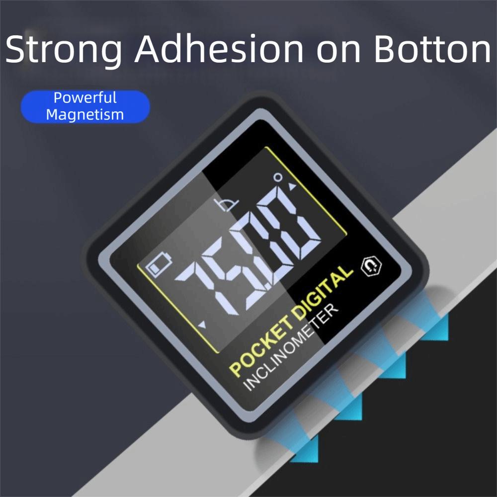 Waterproof Electronic Angle Protractor LCD Backlight Angle Finder Level Gauge  Construction
