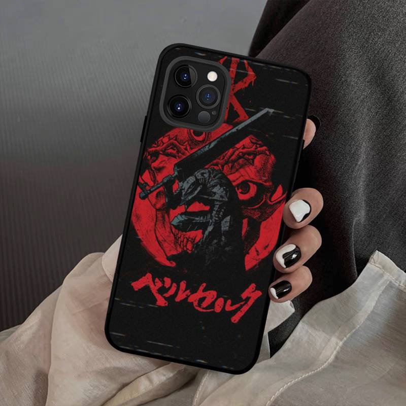 Мягкий силиконовый чехол для телефона «Аниме Berserk Guts» для iphone 14 13 12 11 Pro Mini XS MAX 8 7 6 Plus X XS XR