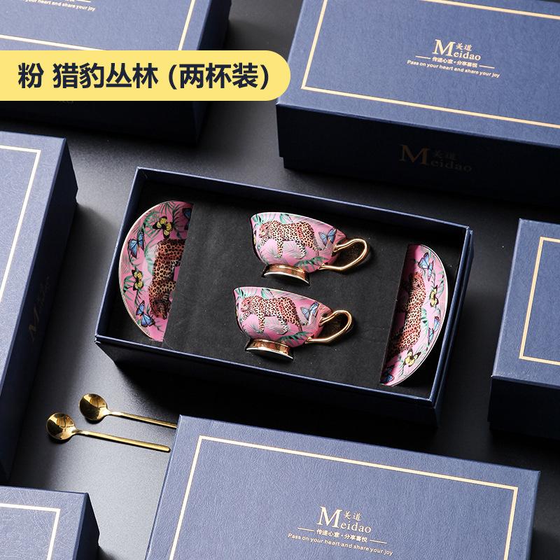Креативная розовая кружка из костяного фарфора с изображением леопарда, гепарда, керамическая чашка для кофе, молока, воды, дневного чаепития, домашняя посуда для напитков