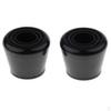 2pcs Roller Skate Toe Stops Stoppers 45mm Stem Extra Long Lasting Grip - Black