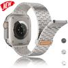 Роскошный металлический ремешок для Iwatch Ultra 3/2 49 мм 38 40 41 45 46 44 мм из нержавеющей стали с магнитной застежкой для Apple Watch S11 10 9 8 7 SE3