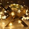 PVC Star Light String Battery Powered Fairy Lights Copper Wire Starry Light  Hanging On Walls