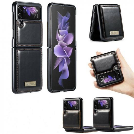 Чехол для Samsung Galaxy Z Flip3 Fold3 Кожаный Магнитная Застежка Складная Подставка