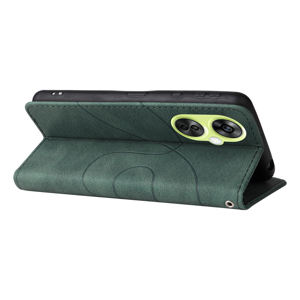 Для OnePlus Nord N10 5G, Nord N100, Nord CE 5G, Nord 2T... Линейный узор, стиль сращивания, дизайн из искусственной кожи, откидная подставка, кошелек, сумка для телефона, чехол с картой