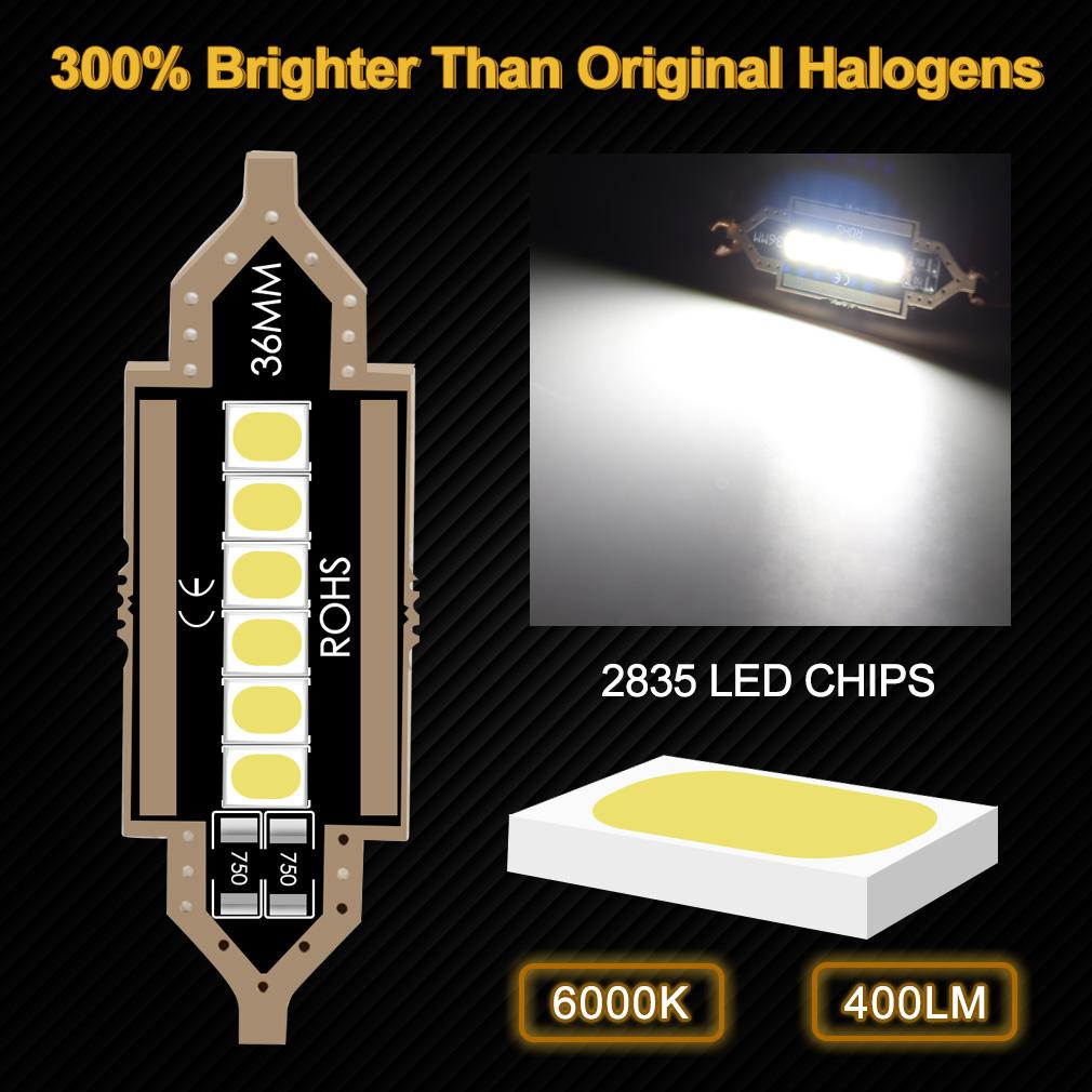 1 шт. C5W светодиодная лампа C10W Canbus Festoon Led 31 мм 36 мм 39 мм 41 мм освещение салона автомобиля купол для чтения номерного знака лампа 12 В авто