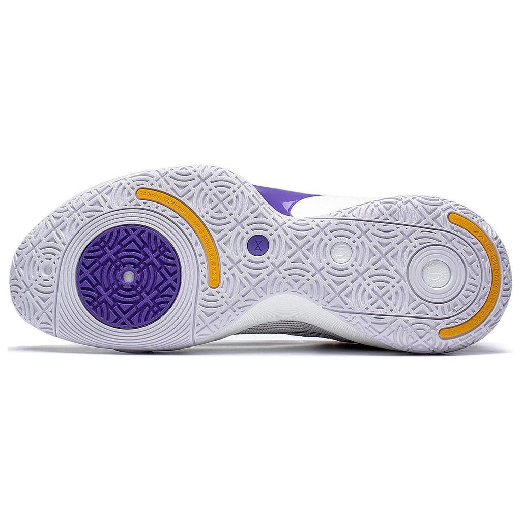 Баскетбольные кроссовки Li Ning Sonic 10 Ultra Durable Breathable Mid-Top мужские баскетбольные кроссовки белые фиолетовые ABAS145-4