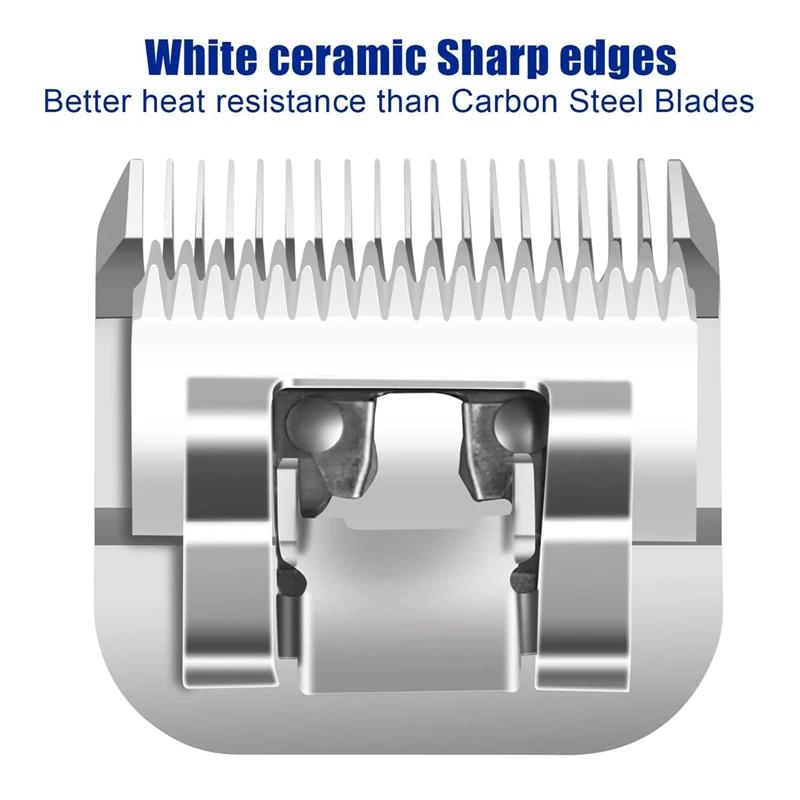 Съемное керамическое лезвие для домашних животных, собак и кошек, совместимое с машинками для стрижки животных Andis, Oster A5 и 76, Wahl KM 10 Series