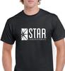 Футболка Star Labs Флэш STAR LABORATORIES Супермен Комикс Черно-белая Футболка