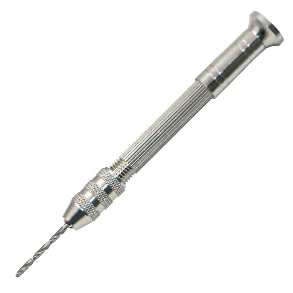 Mini Micro Aluminum Hand Drill Twist-Manual Drill Bit Woodworking Drilling DIY Carving Resin Polymer Clay Plastic Jewelry Making