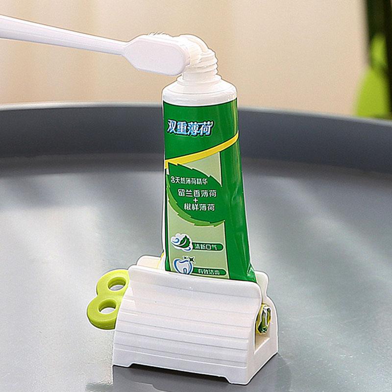 Toothpaste Squeezer Tooth Paste Holder Oral Care Bathroom Tools Tube Cosmetics Press Facial Cleanser Rolling Squeezing Dispenser