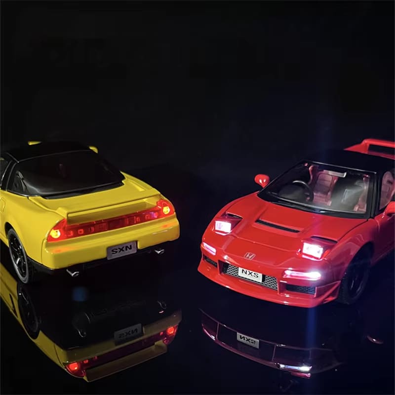 1:32 Honda NSX Alloy Sports Car Model Diecast Toy Car Metal Super Sports Car Model Simulation Sound and Light Pull Back Children Toy Gift Boy