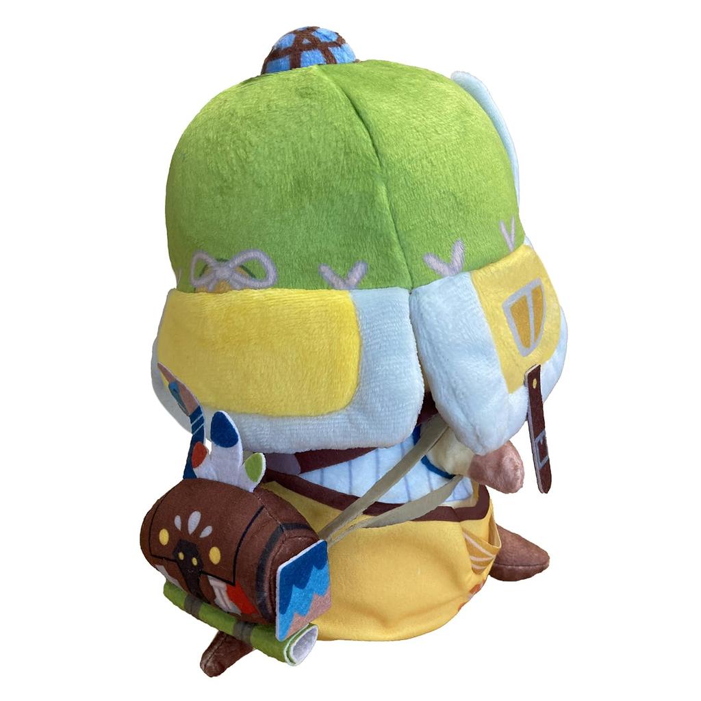 Capcom Monster Hunter Wilds Deformed Plush Otomo Airu H200 x W120 x D120mm Made of Polyester and ABS Approx.