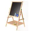 Children's Double-Sided Magnetic Blackboard and Drawing Board with Wooden Stand for Early Education