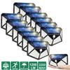 Outdoor LED Solar Wall Lights Street Waterproof PIP Motion Sensor Solar Powered Lamp For Garden Patio Yard