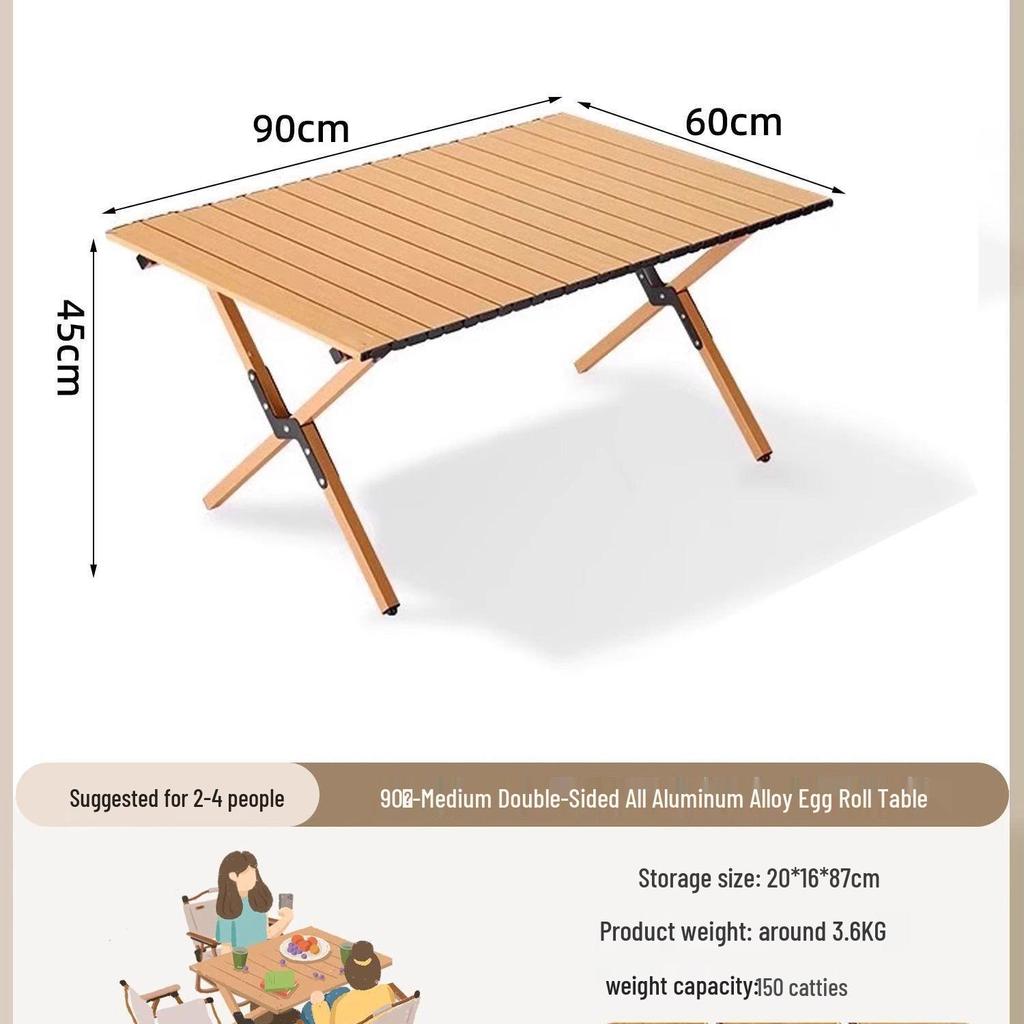 Складной металлический набор стола и стульев для использования на открытом воздухе - Идеально подходит для кемпинга, патио, ночных рынков и уличной торговли
