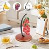 Stable Stand Banana Hanger Rack With Wood Base Fruit Storage Holder Creative Fruit Hanger  Kitchen