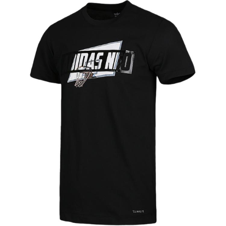 Adidas Neo T Shirts Men's Black Crew Neck Moderate DN7381