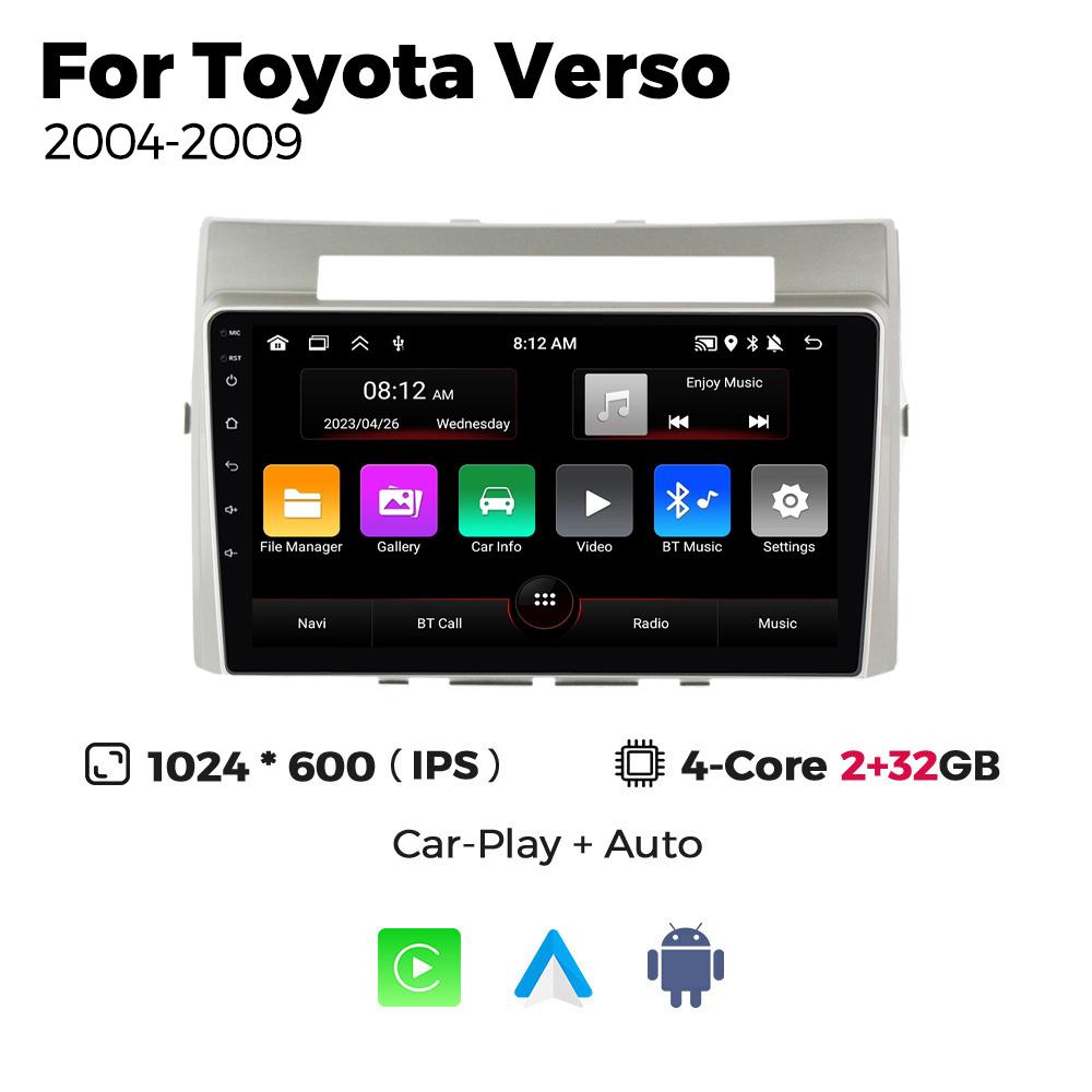 2 Din Android Car Radio 4Core для Toyota Corolla Verso AR10 2004-2009 Мультимедийный Видео Плеер GPS Стерео Carplay Авто Головное Устройство