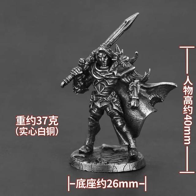 Metal Soldier Action Figure Miniature Model Tabletop Game Desk Decor Toy for Men Home Ornament War Hobbyist Gift Collectible