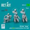 Reskit 1/35 CH-54A Tarhe Crew with Seats, Early 1962-1968, Set of 3 (for ICM), Plastic Model Kit Parts, RSKF35-0010 (Airplane)