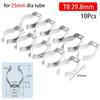 10Pcs Clamp Holders Lamp Tube Clip Heavy Duty Pipes Clamp Spring Terry Clip  for 25mm/32mm Dia Tube