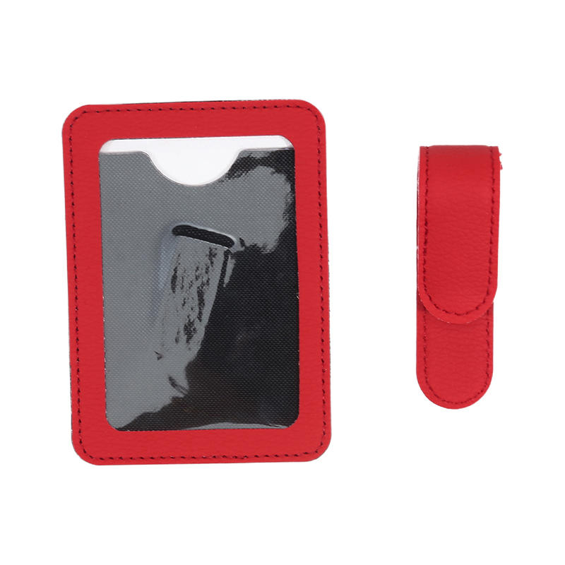 1 шт. Кожаный держатель для карт на солнцезащитный козырек автомобиля – Временная парковочная номерная табличка и зажим для фото-удостоверения – Скрытый органайзер для салона автомобиля