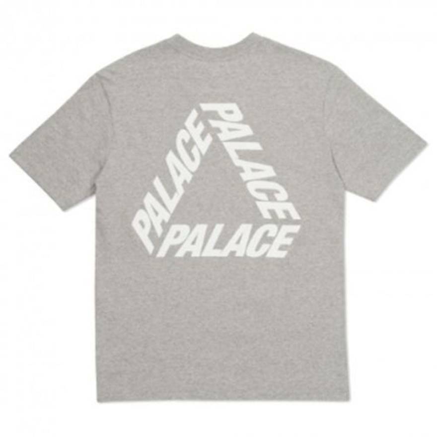 2016 Palace P3 Font Tri-Ferg T-shirt GREY Tee Flocka S/S 16 Deconstructed Unisex T-Shirt