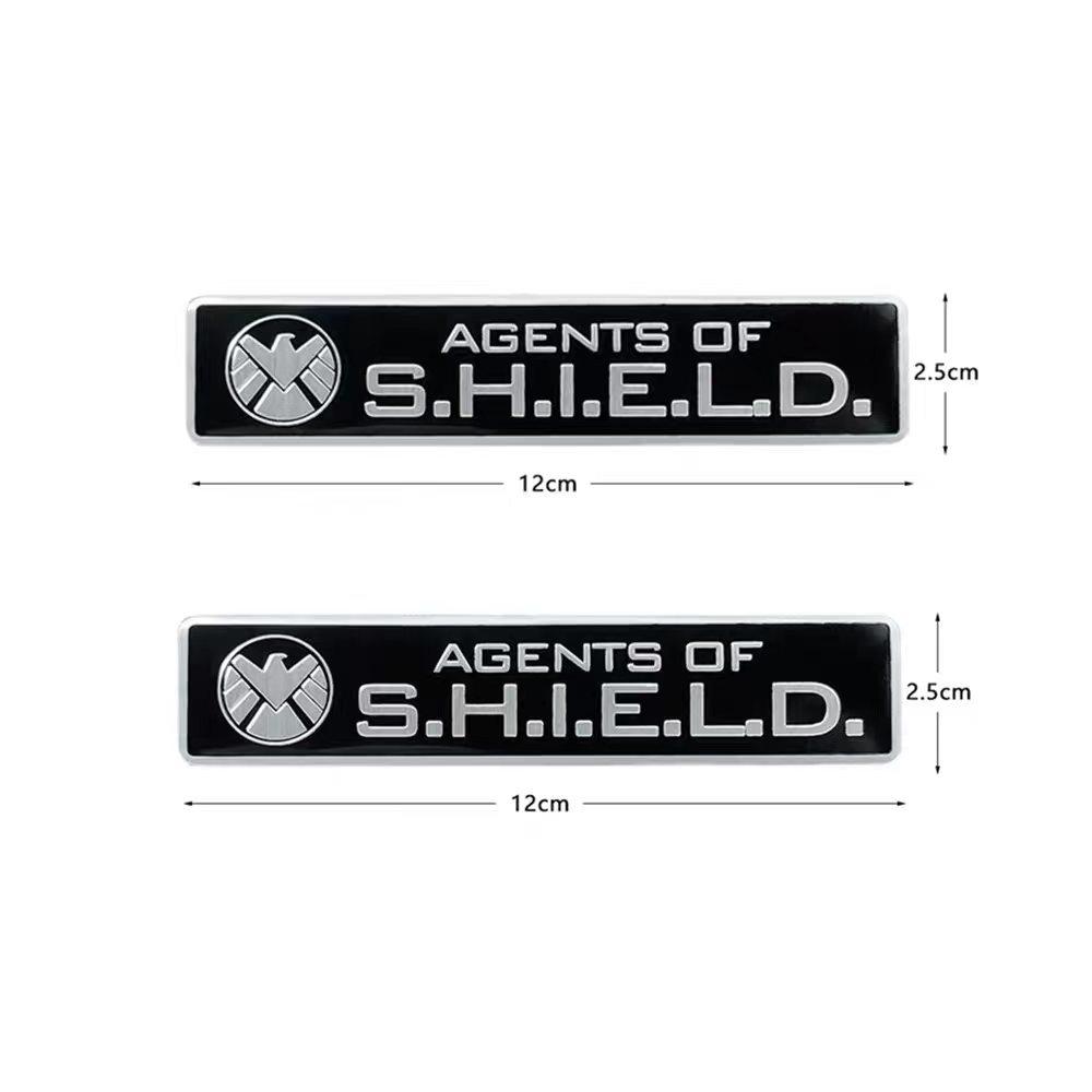 Marvel S.H.I.E.L.D. Metal Car Decal Sticker SHIELD Stickers for Cars Motorcycles Fuel Tanks Car Bodies Windows and Electric Vehicles
