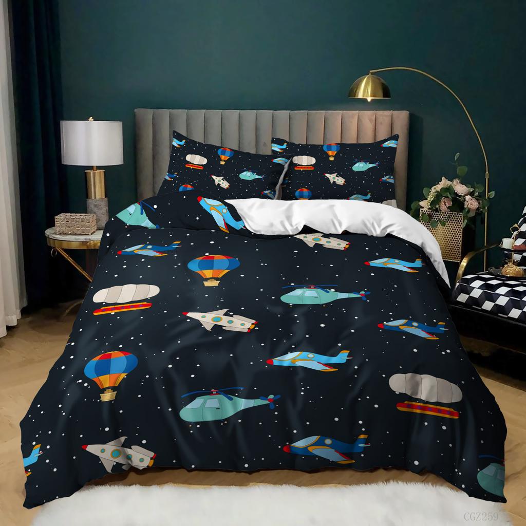 Комплекты постельного белья Galaxy Space для детей, размеры Full/Queen/King, синие комплекты пододеяльников со звездами и вселенной для мальчиков, девочек, подростков, для спальни