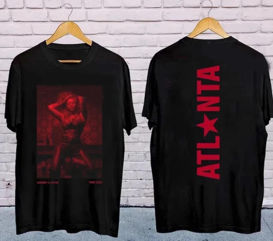 Beyoncé Cowboy Carter Tour Атланта 2025 Репринт Футболки S-5XL Унисекс Футболки