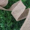 5Meters/Roll Material Party Crafts Bag  Warrping Jute Burlap Ribbon Wedding Decorative Gift Packing