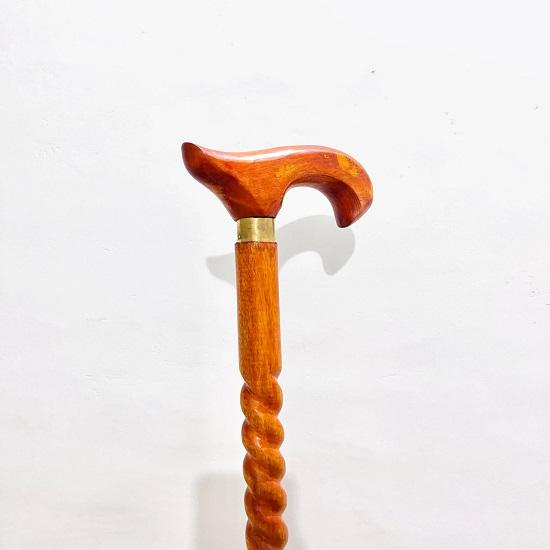 Handcrafted Twisted Wood Walking Stick Detachable