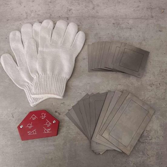 20Pcs/Set Welding Practice Kit Heavy Duty Welding Coupons Beginner Welding Training Plate DIY Welding Skills Enhancement Metal Sheet