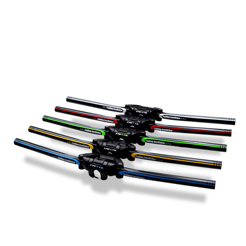 Складной руль для велосипеда UPANBIKE из алюминиевого сплава, быстросъемный складной руль для скутера 31,8 мм/25,4 мм(Черный + серый)