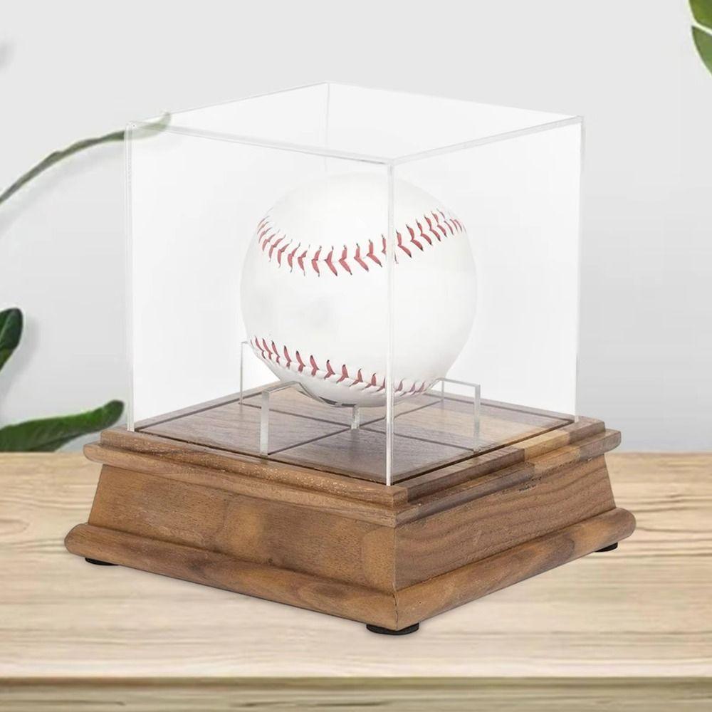 Acrylic Cube Baseball Display Case Ball Holder Baseball Holder Baseball Box Autographed Balls