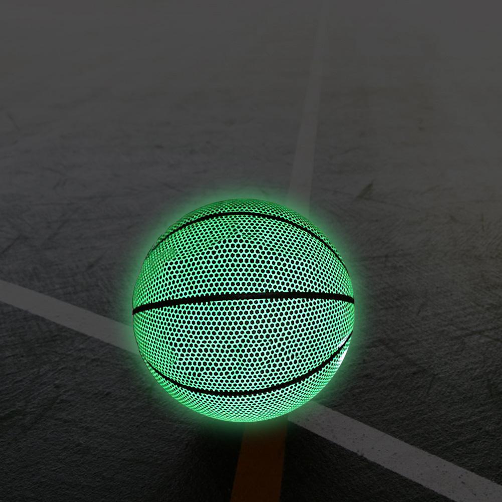 №7 Прочный светящийся взрослый баскетбольный мяч со специальным рисунком для игры в помещении и на улицеВзрослый баскетбольный мяч №7